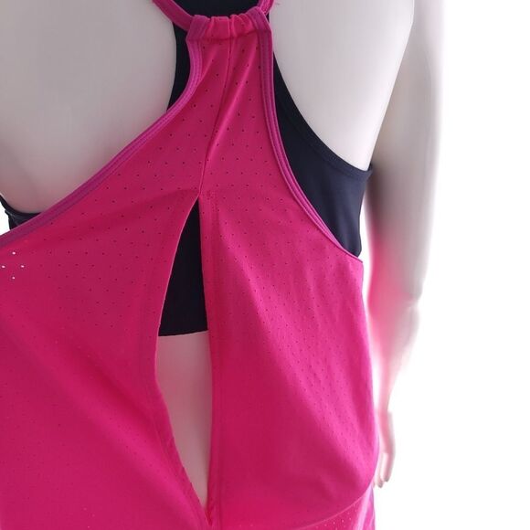 Adidas 2 in 1 Top Bra With Removable Padding Athletic Active Tank Top Size Large - Picture 10 of 12